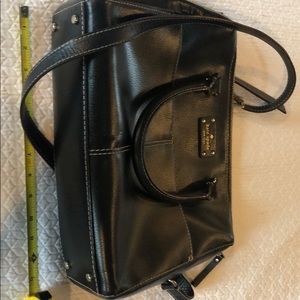 Kate Spade black leather handbag w/ shoulder strap